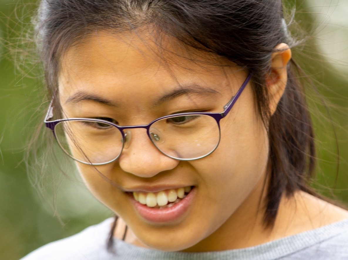 Teenage Asian girl with learning disabilities school photo