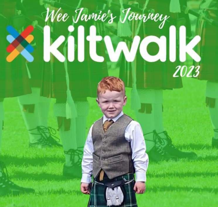 Wee Jamie's Journey Kiltwalk 2023 - Supporting Jamie's treatment Duchenne Muscular Dystrophy