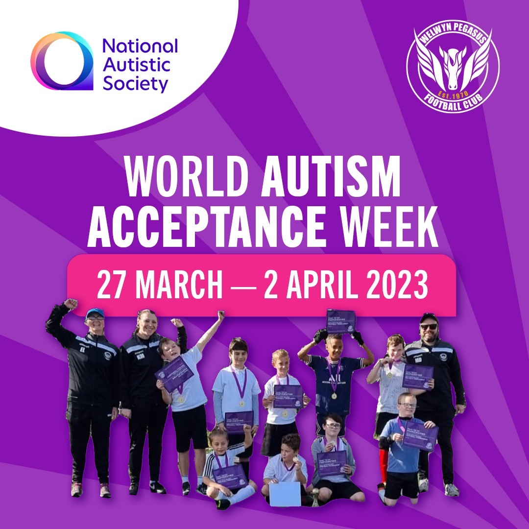 Welwyn Pegasus Inclusive Autism Team supporting world autism acceptance week