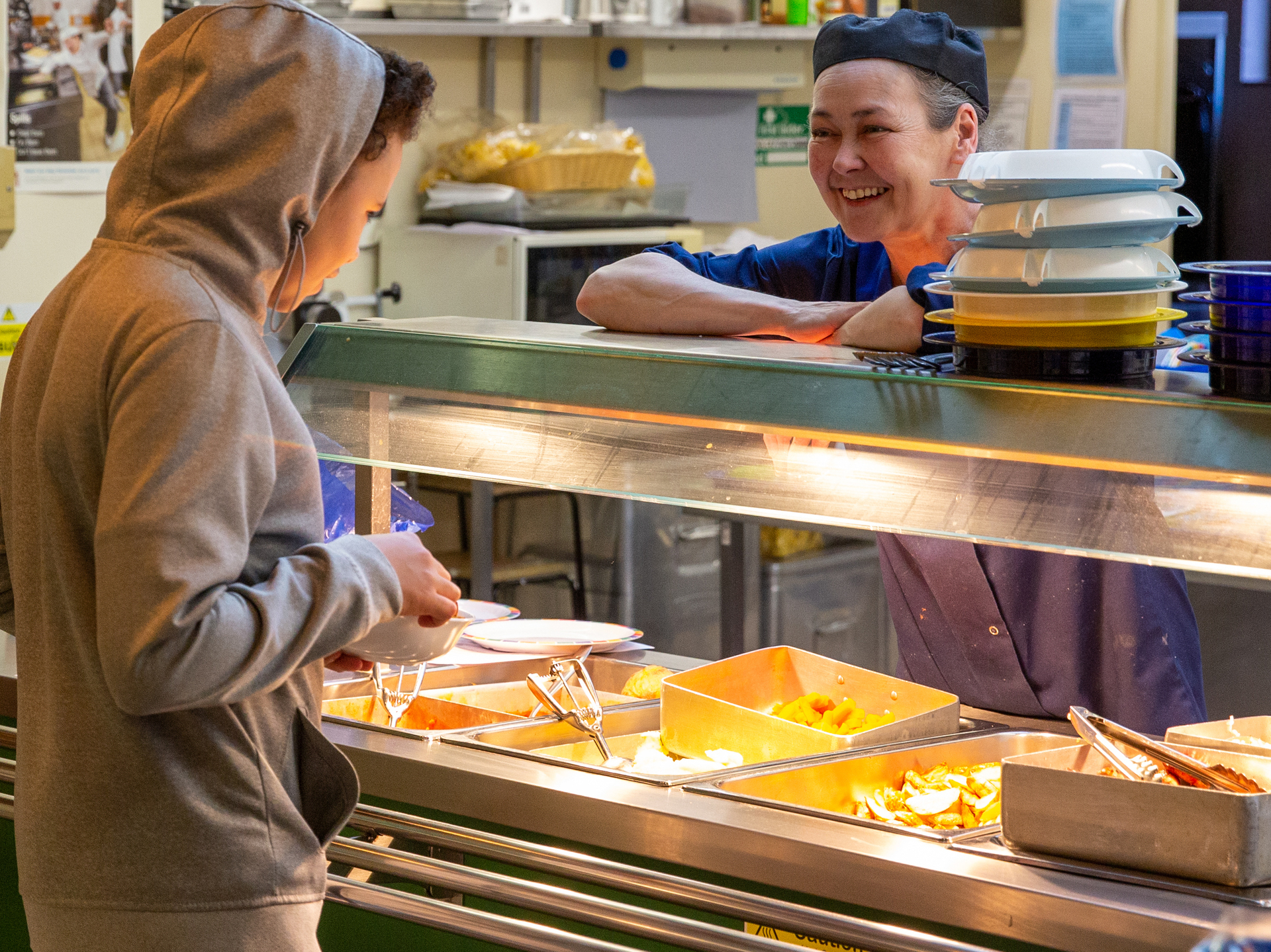 Lunch is served in Chorley at this special education school